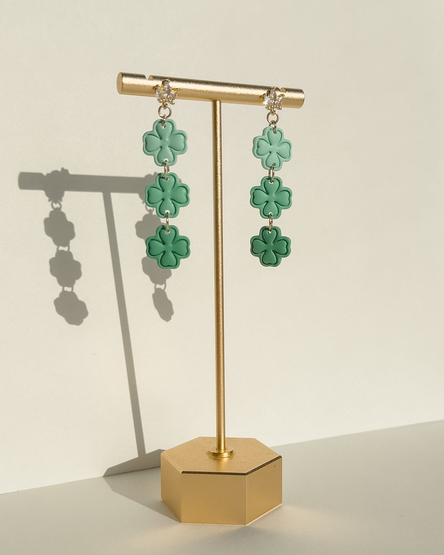 Clover Earrings - Green