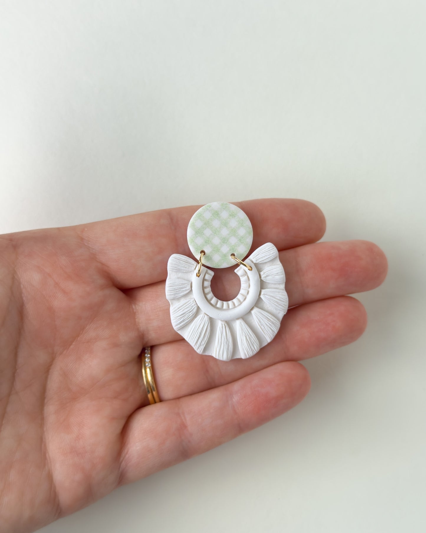 Greta Earrings - Green