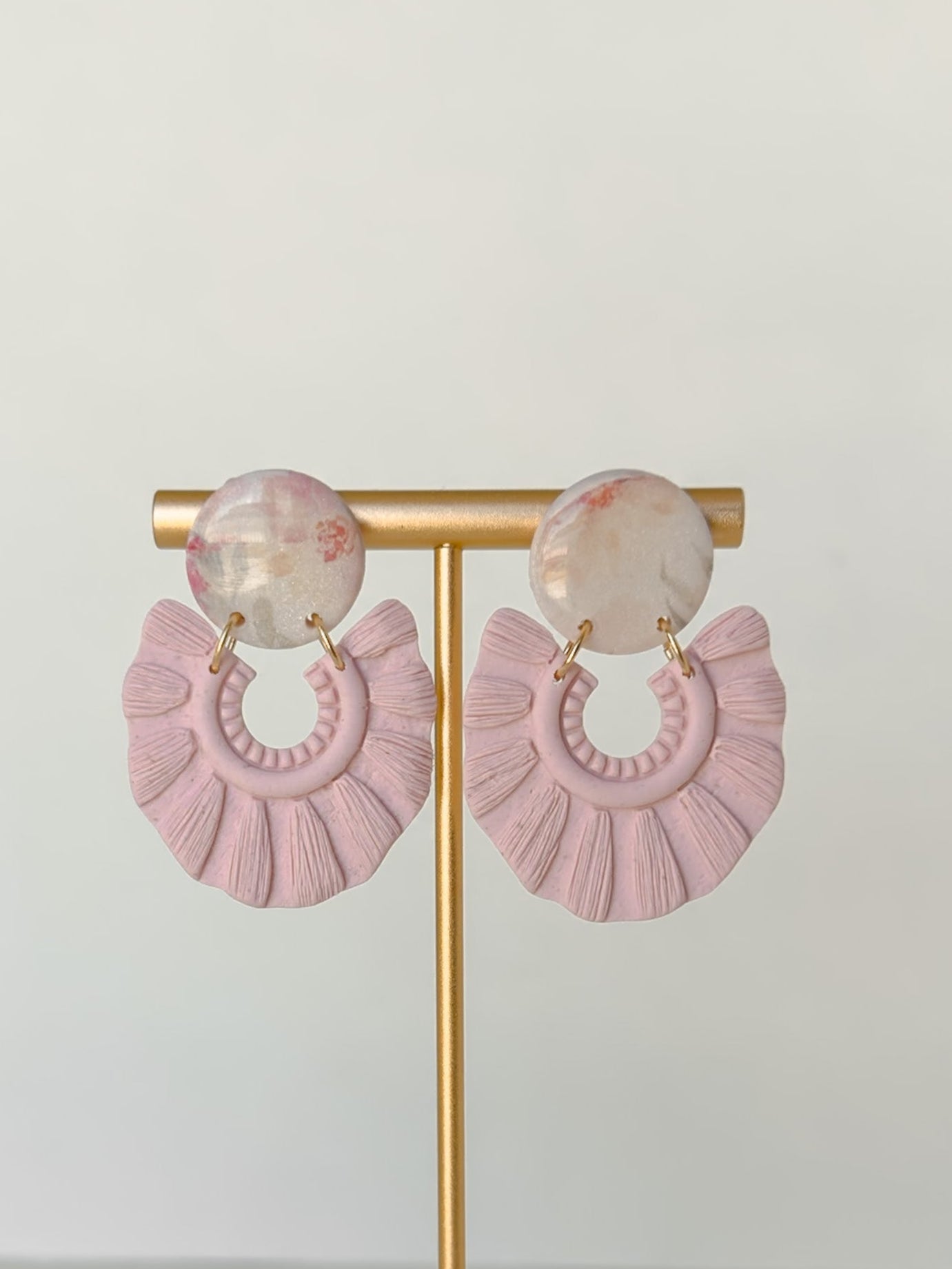 Greta Earrings - Pink