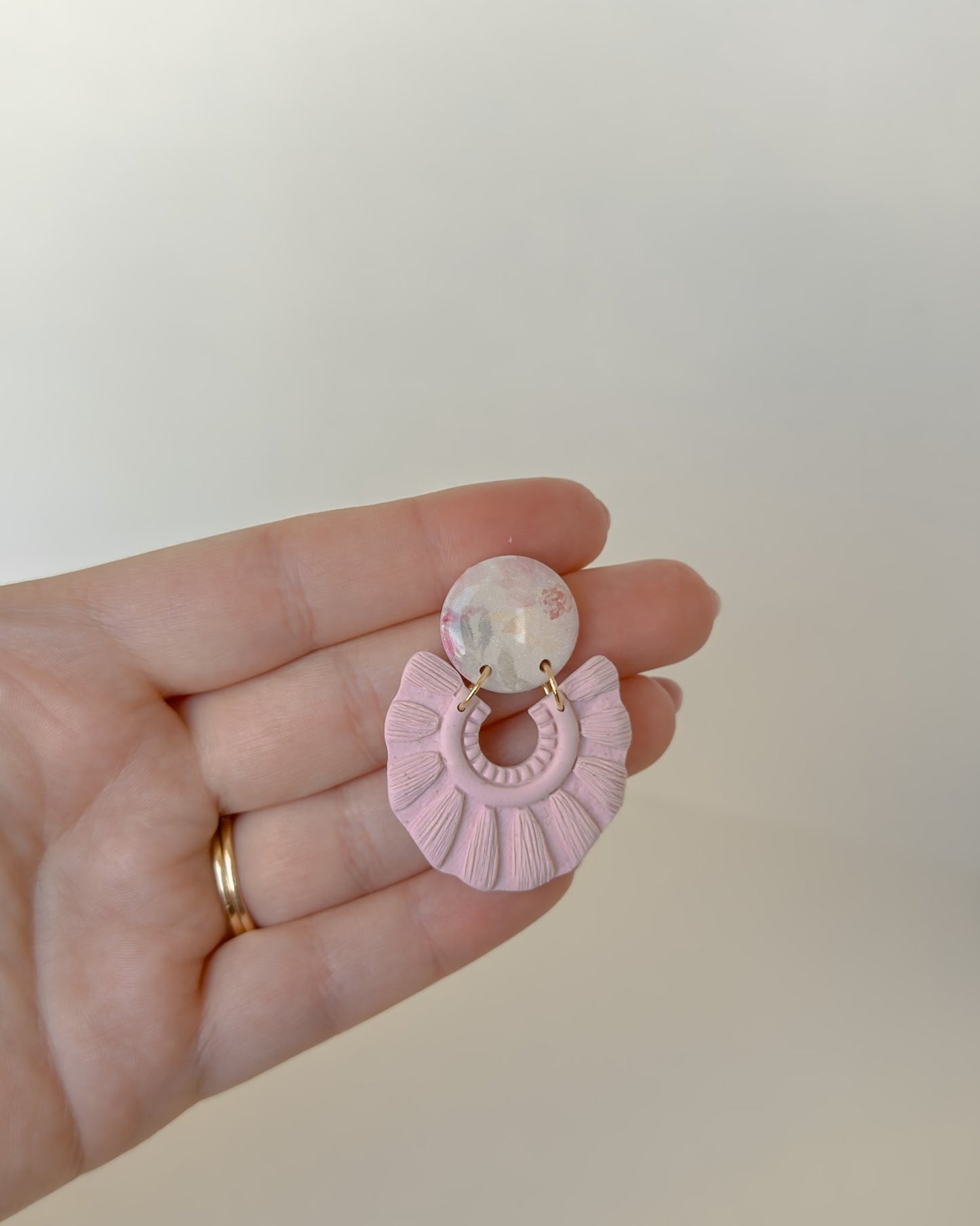 Greta Earrings - Pink