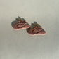 Cowgirl Hat Earrings - Pink