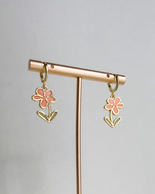 Avery Earrings - Pink
