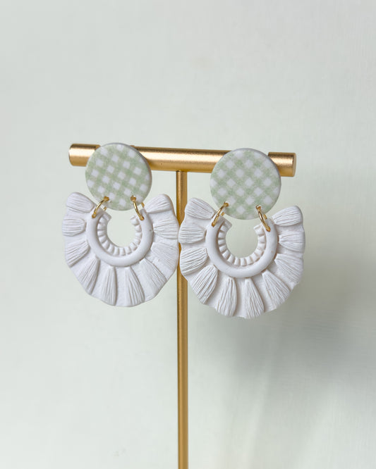 Greta Earrings - Green