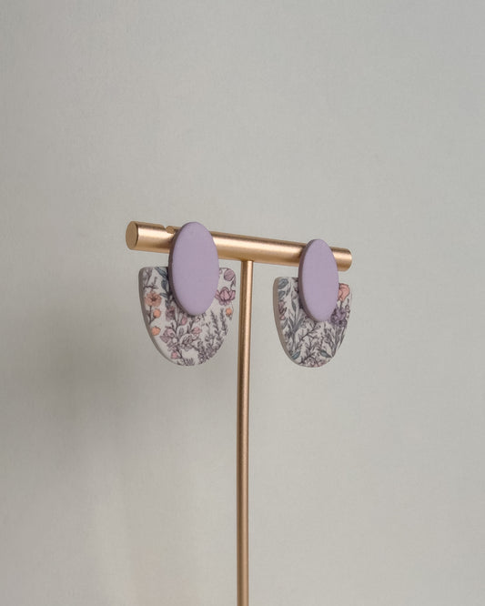 Audra Earrings - Purple