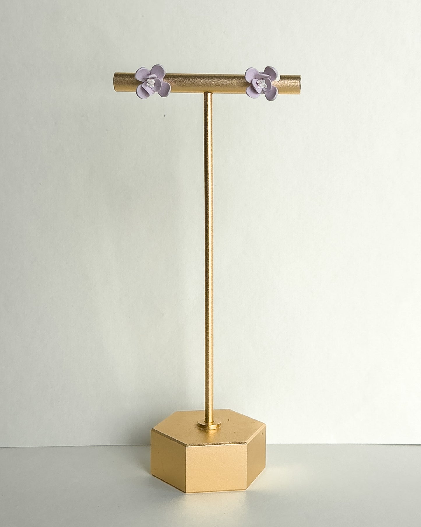 Floral Studs - Purple