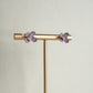 Floral Studs - Purple