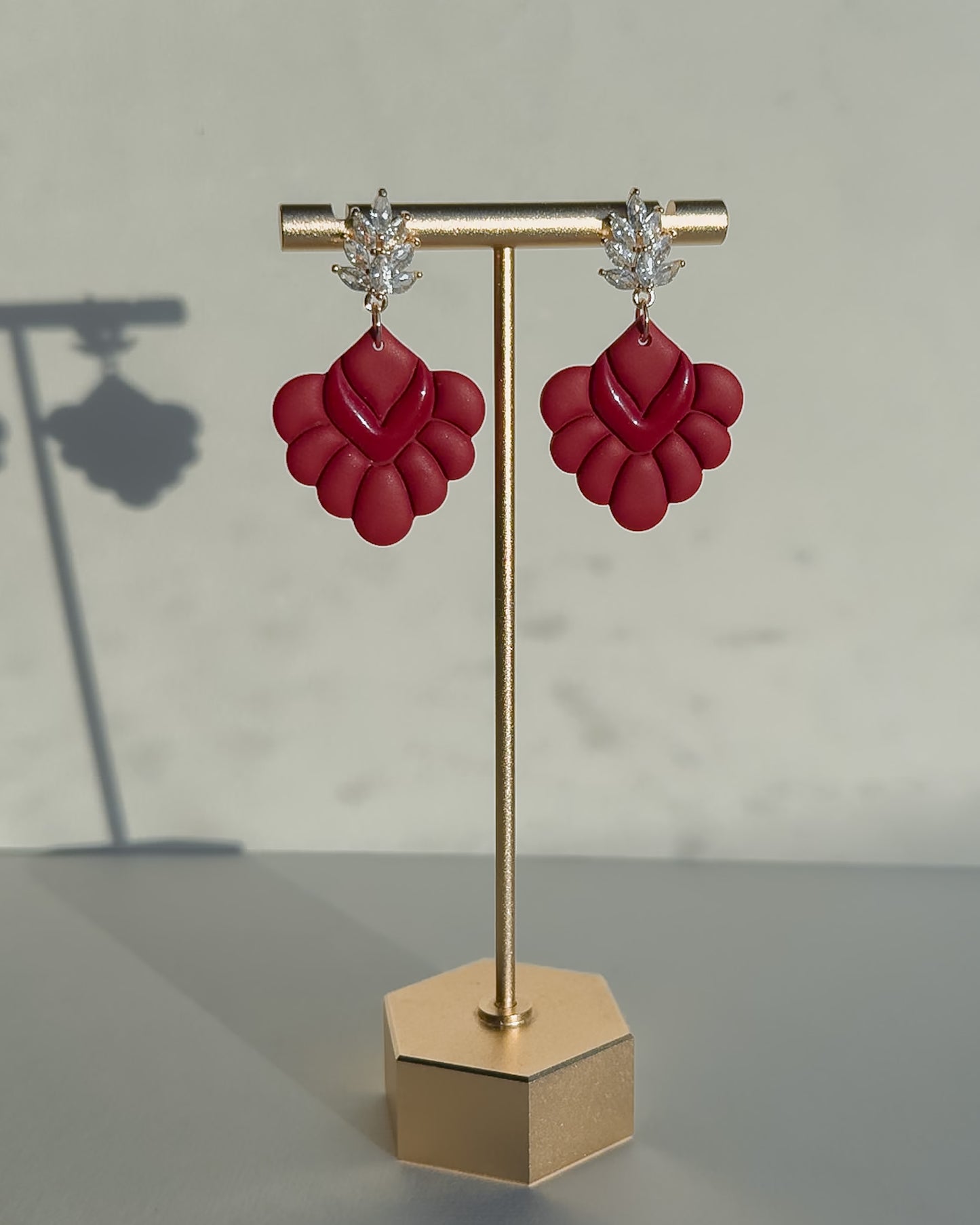 Blake Earrings - Red