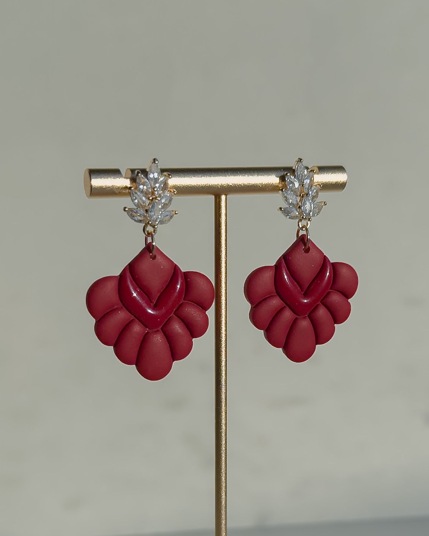 Blake Earrings - Red