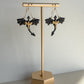 Dragon Earrings - Black & Gold