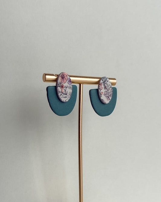 Audra Earrings - Teal