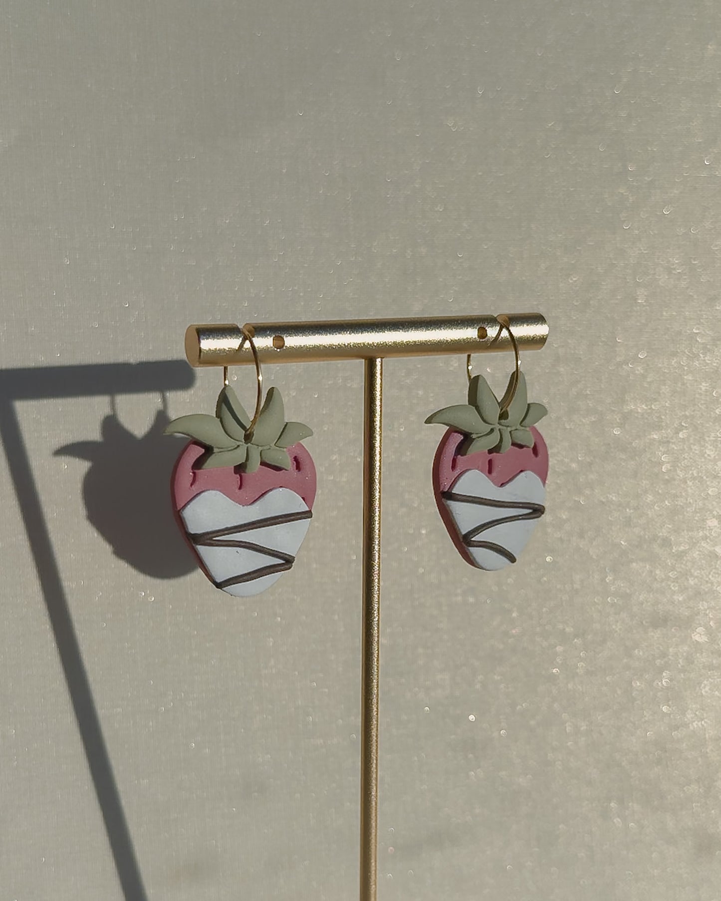 Chocolate Strawberry Earrings