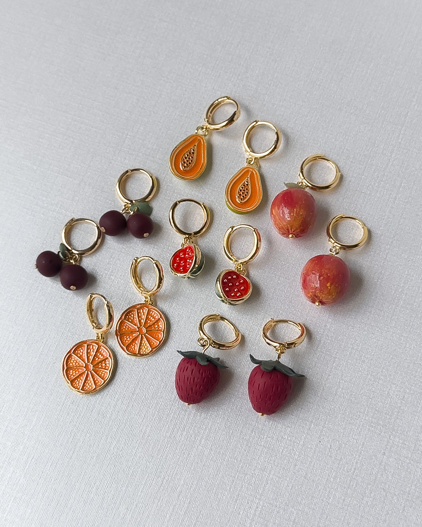 Orange Slice Earrings
