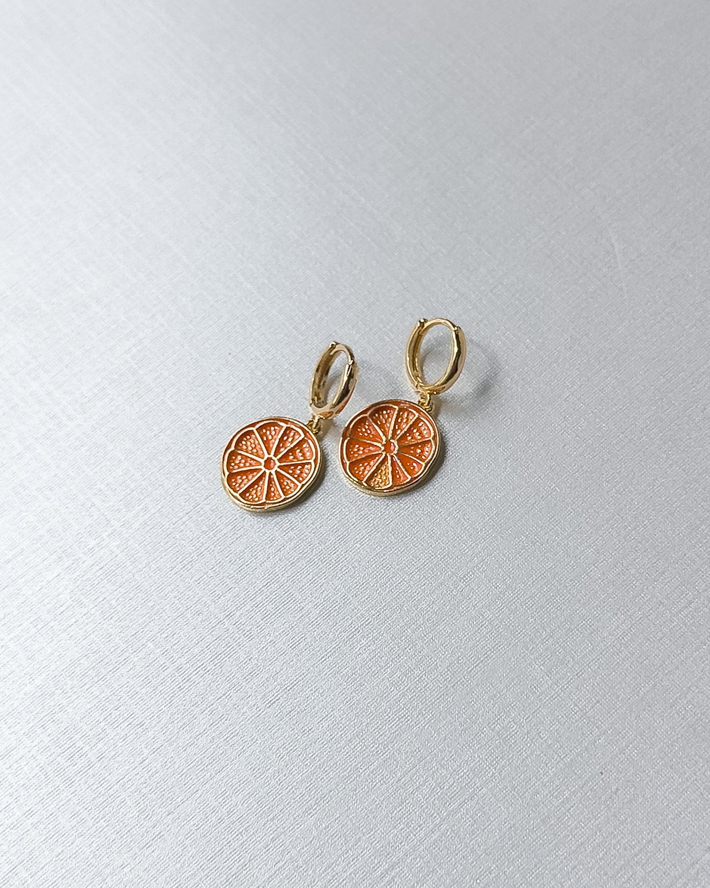 Orange Slice Earrings