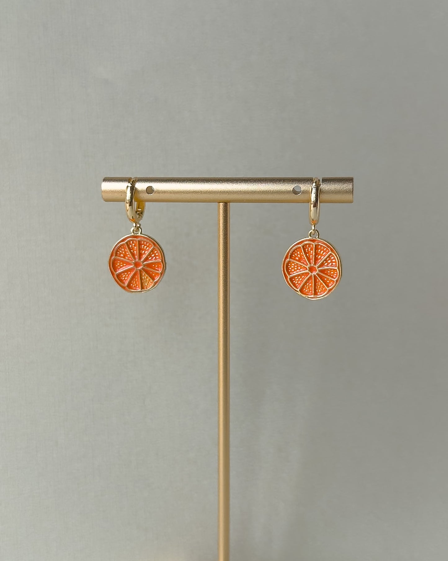 Orange Slice Earrings