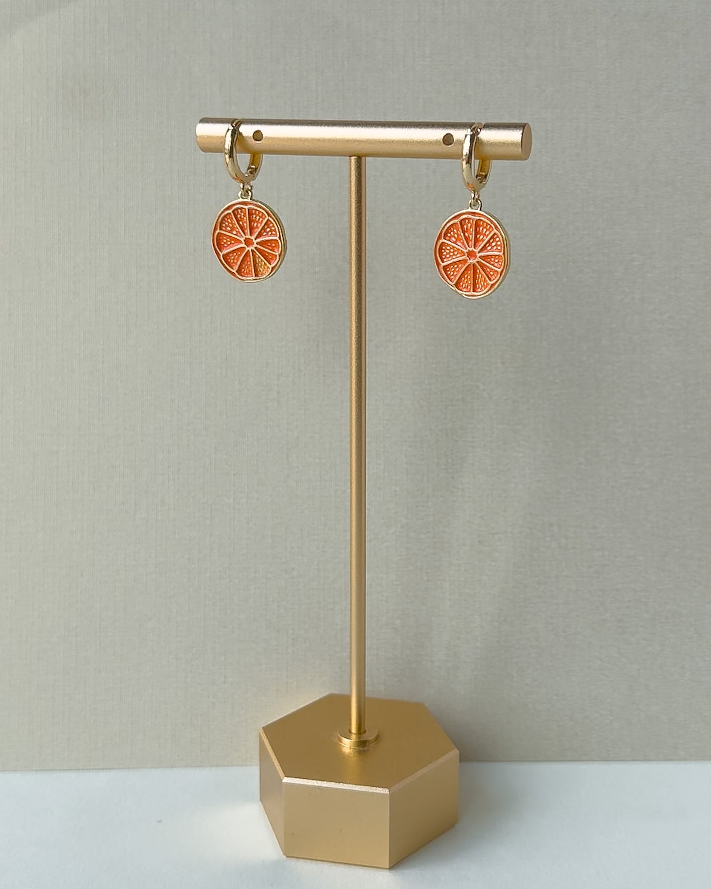 Orange Slice Earrings