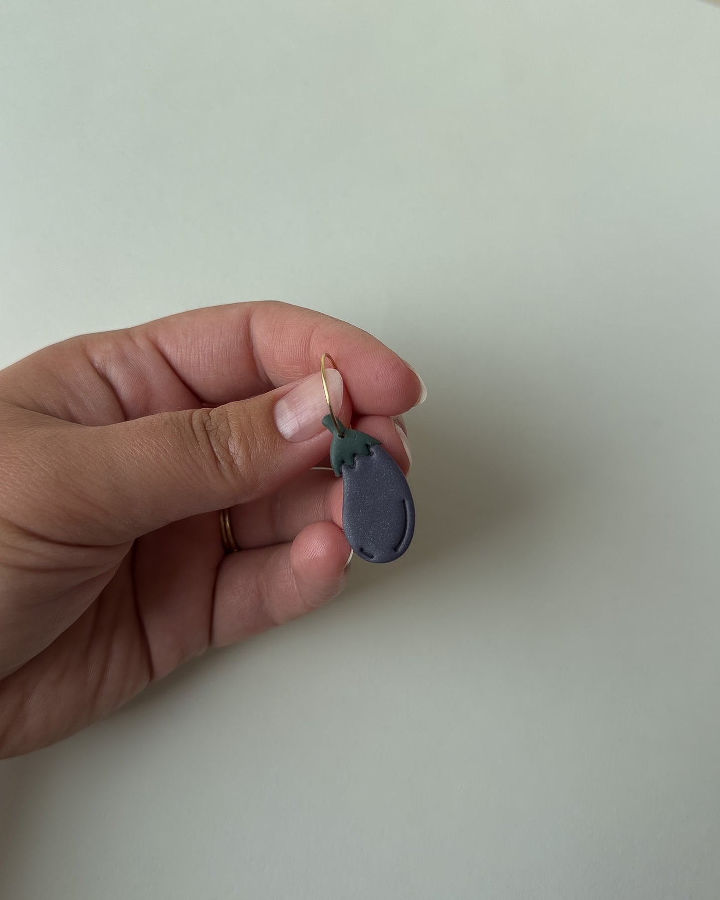 Eggplant Earrings