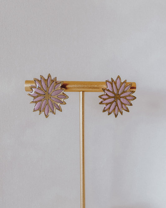 Flower Studs - Lilac