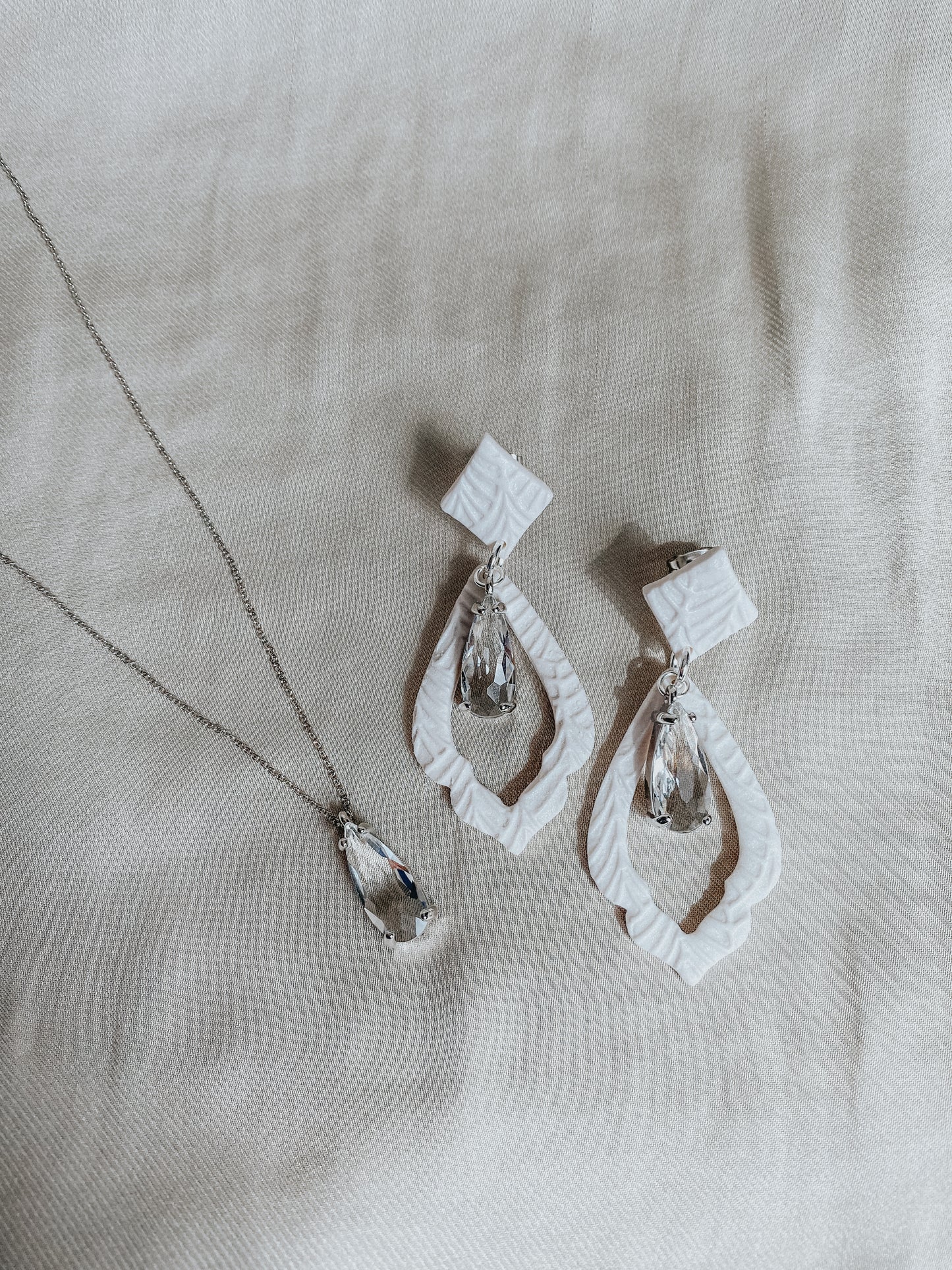 Jade Necklace - Silver