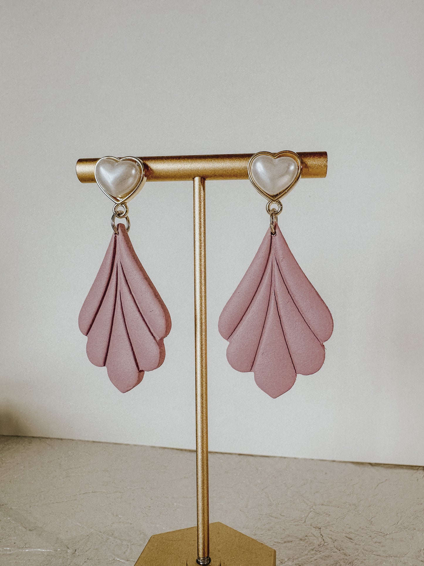 Camellia Earrings - Pink