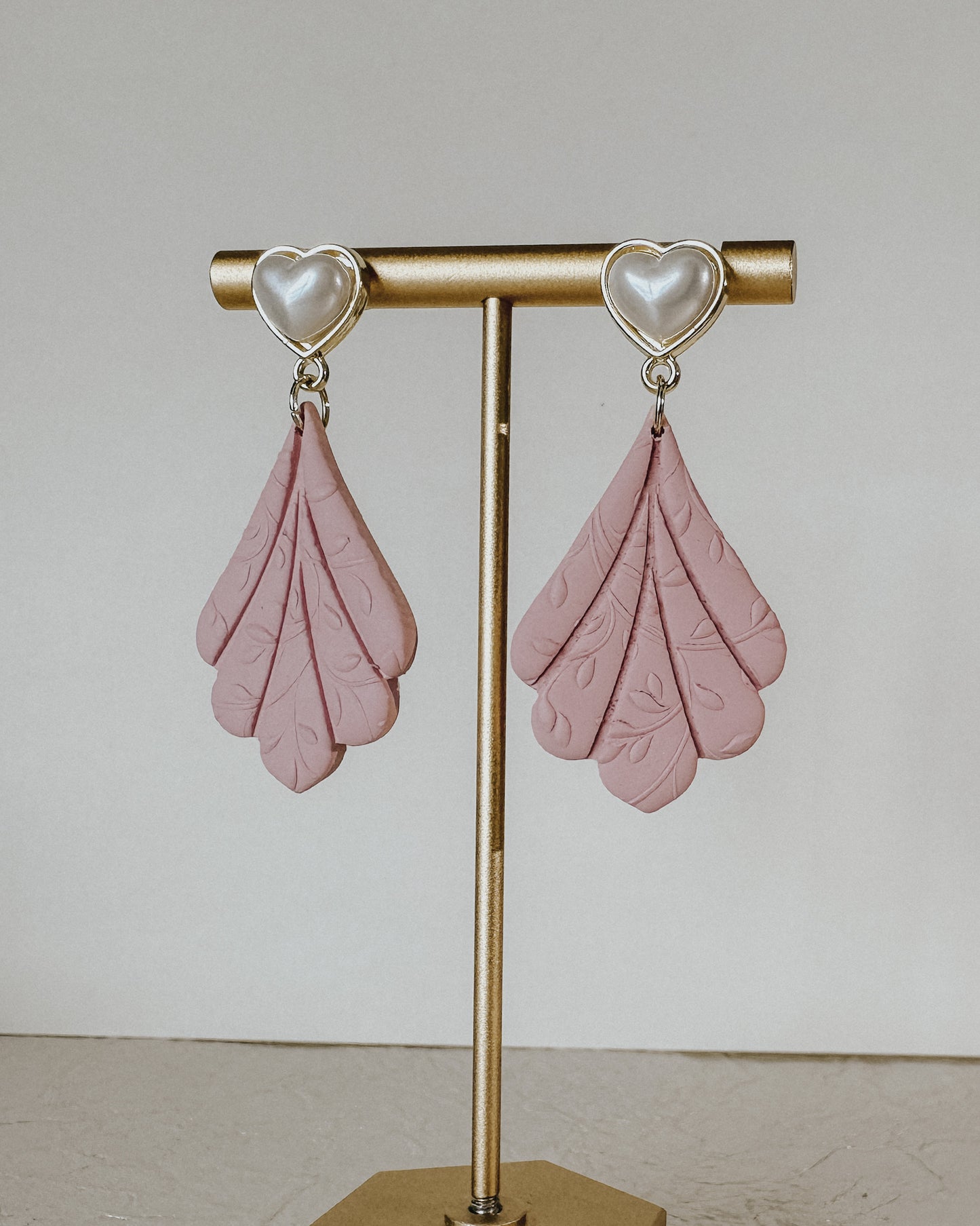Camellia Earrings - Pink Floral